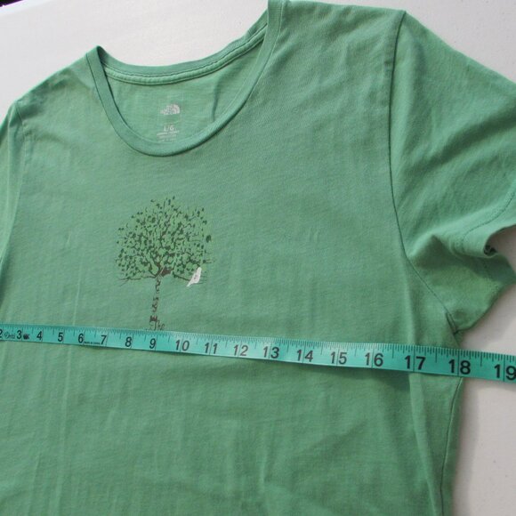 The North Face Green Bird in a Tree Cotton Tee Large - Picture 7 of 9